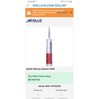Keo Silicone A300, A500 APOLLO [Hàng chính hãng]