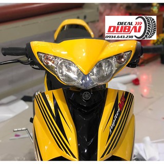 Tem trùm Dán Xe Jupiter V, Mx Đen Vàng
