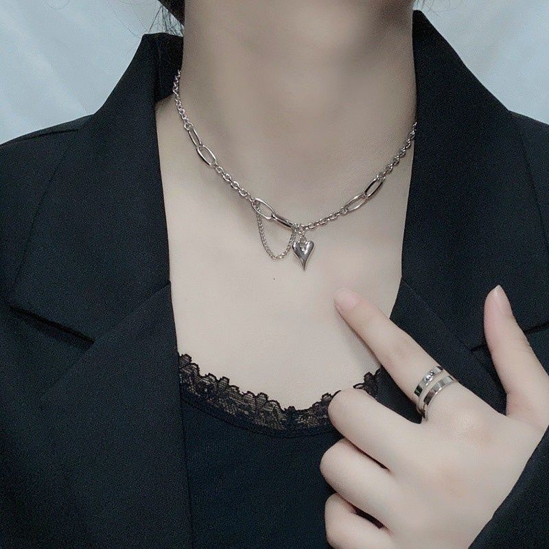 Vòng cổ hình trái tim phong cách đường phố cá tính