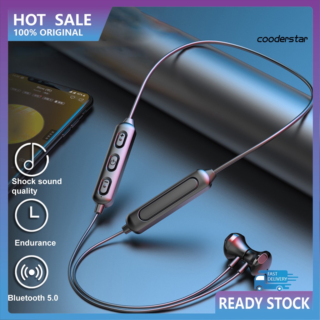 Set Tai Nghe Nhét Tai Đeo Cổ Bluetooth 5.0 Từ Tính Có Micro Tiện Dụng N BT-95