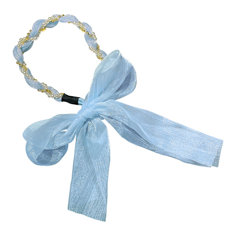 Băng Đô Cài Tóc Đính Ngọc Trai Giả Thiết Kế Mới Thời Trang Cho Nữ