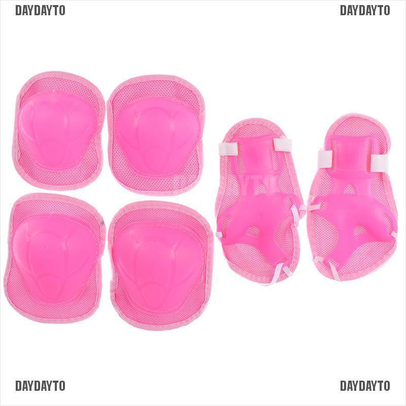 Bộ 6 Miếng Đệm Bảo Vệ Đầu Gối / Khuỷu Tay / Đầu Gối Cho Bé Khi Đạp Xe / Ván Trượt