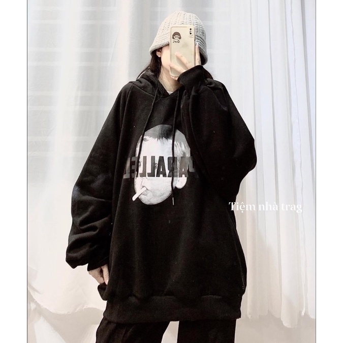 áo hoodie nỉ bông hình mặt người