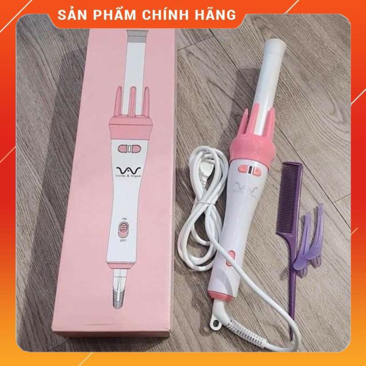 [ HÀNG CHUẨN ] MÁY LÀM TÓC UỐN XOĂN XOAY TỰ ĐỘNG 360 VIVID & VOGUE HÀN QUỐC [FREESHIP]