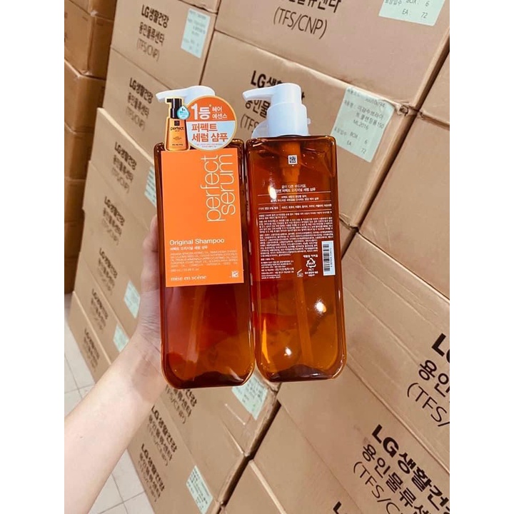 Dầu gội Mise En Scene Perfect Serum Original Shampoo Hàn Quốc chai 680ml - CO165