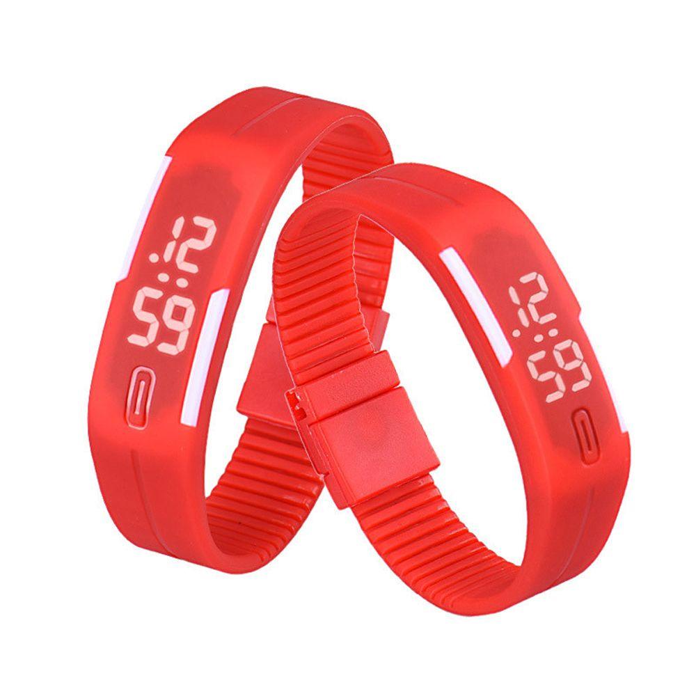 Đồng Hồ Thể Thao GLENES Thời Trang Unisex Với Dây Đeo Silicone Và Đèn LED Cảm Ứng Chạm
