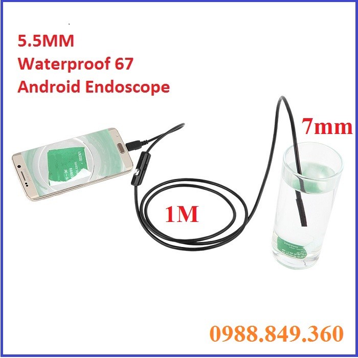 Camera nội soi siêu tiện ích đường kính 7mm - Chống nước IP67 (Đen) | BigBuy360 - bigbuy360.vn