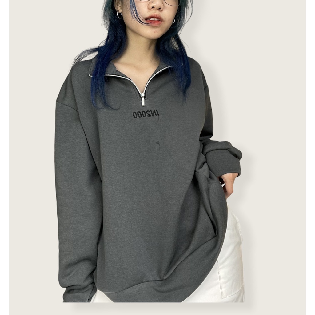 Áo Nỉ Sweater HalfZip In2000Clothing Nỉ Kéo Khóa | BigBuy360 - bigbuy360.vn