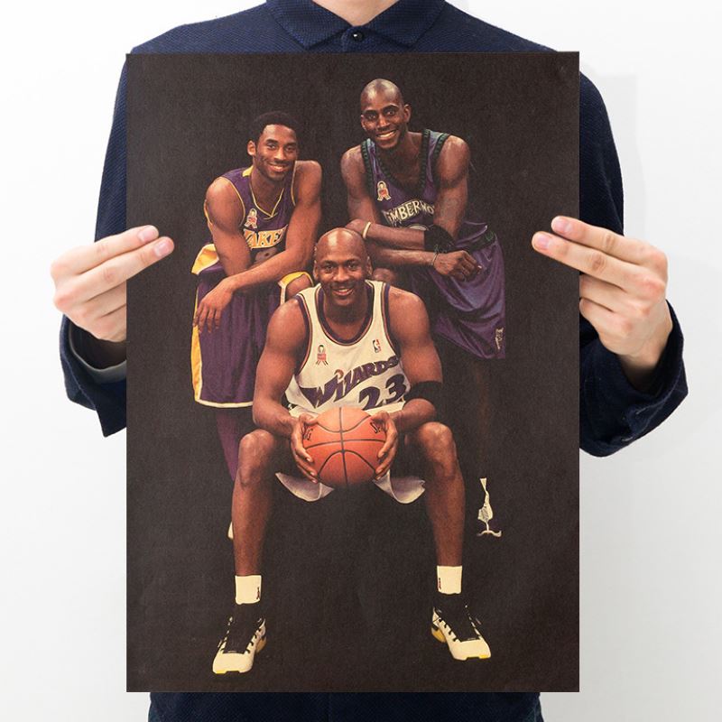 Nba 1 Sticker Dán Tường Hình Vận Động Viên Bóng Rổ Allstar Michael Jordan