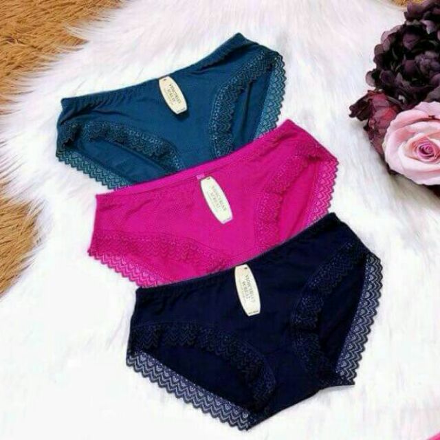 Set 5 Quần lót su thông hơi viền ren