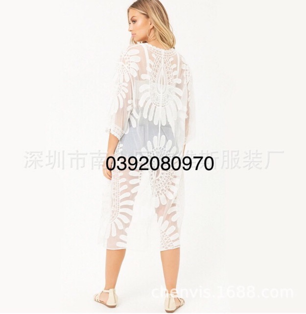 👘Áo Choàng Ren Cotton Đi Biển, Chống Nắng Tốt, Tay Lỡ Siêu Xinh - Hàng Nhập Quảng Châu - Lucky Girl shop | BigBuy360 - bigbuy360.vn