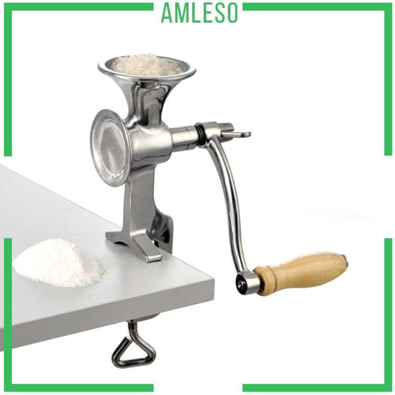 [AMLESO]Hand Crank Grain Mill Grain Grinder for Corn Home Commercial Wheat