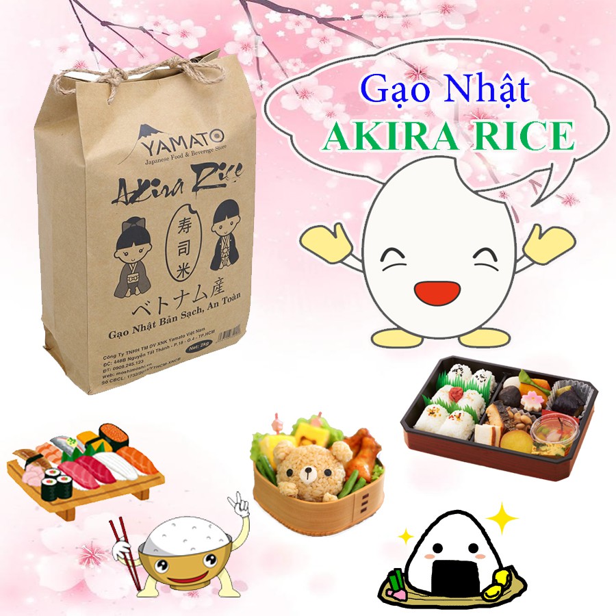 Gạo Nhật Bản Akira 2kg