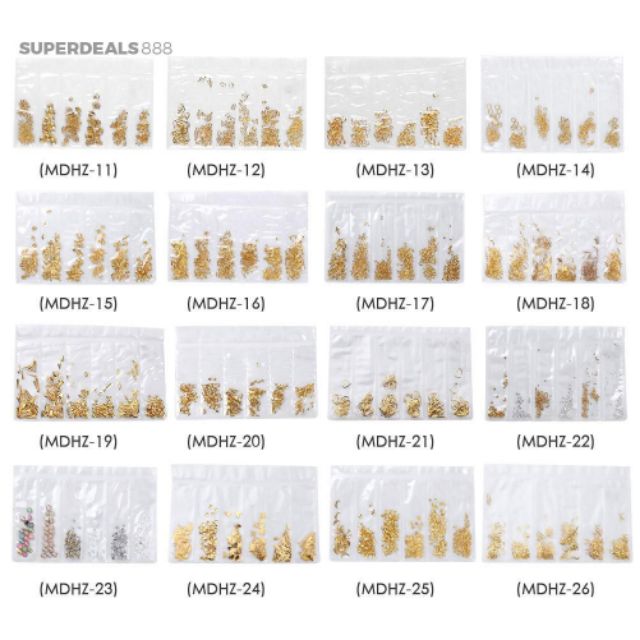 Sticker dán móng tay thiết kế mạ