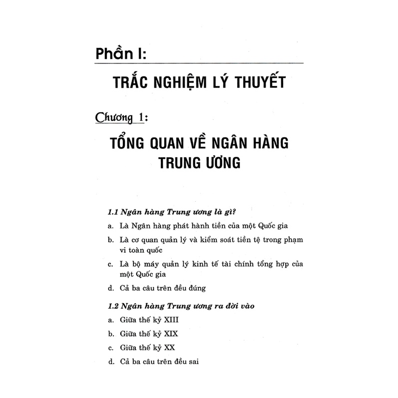 Sách - Bài Tập Và Bài Giải Nghiệp Vụ Ngân Hàng Trung Ương