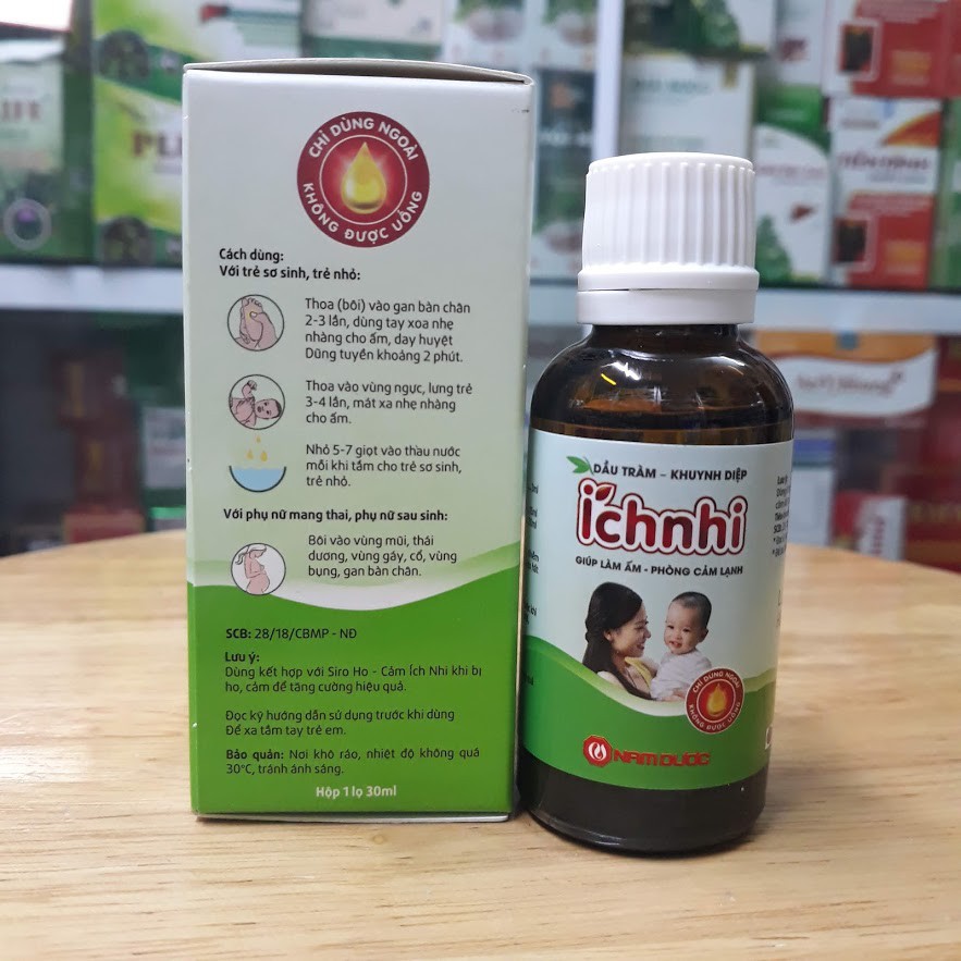 Dầu tràm khuynh diệp Ích Nhi chính hãng