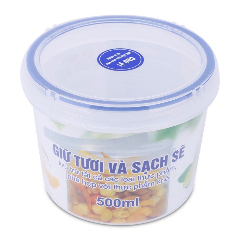 [Song Long] Hộp Nhựa Đựng Thức Ăn Four Lock 2512 - 500ml Chính Hãng SongLong Nhựa Đẹp Không Mùi - Duonghieu6789