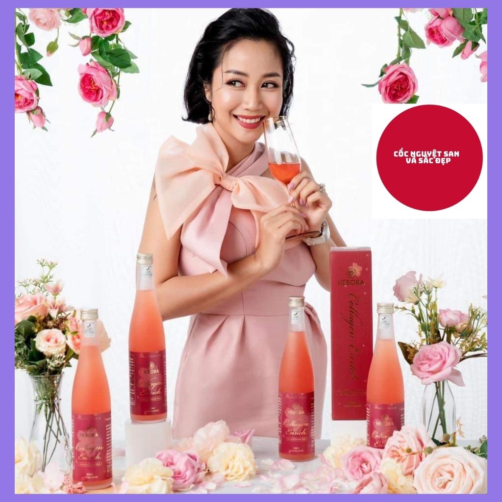 Nước Uống Đẹp Da Hebora Collagen Enrich Thơm Tự Thân Detox Giữ Dáng - Kèm Quà
