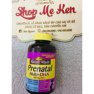 Vitamin tổng hợp Prenatal Mutil DHA 150v Mỹ