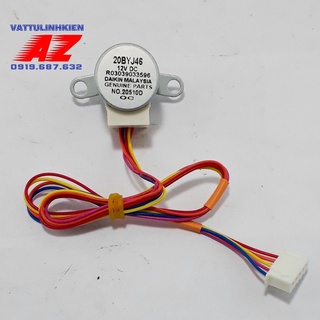 Motor cánh vẫy điều hòa DAIKIN DC12V-20mm chân thẳng