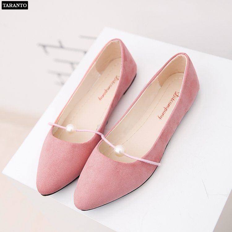 Giày búp bê nữ đính ngọc xinh xắn nhiều màu - thời trang TARANTO TRT-GBBNU-02 | BigBuy360 - bigbuy360.vn