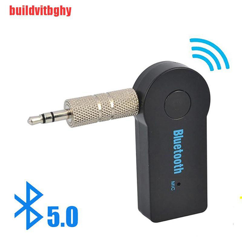 {buildvitbghy}Wireless Bluetooth 5.0 Receiver Transmitter Adapter 3.5mm Jack Car Music Audio IHL