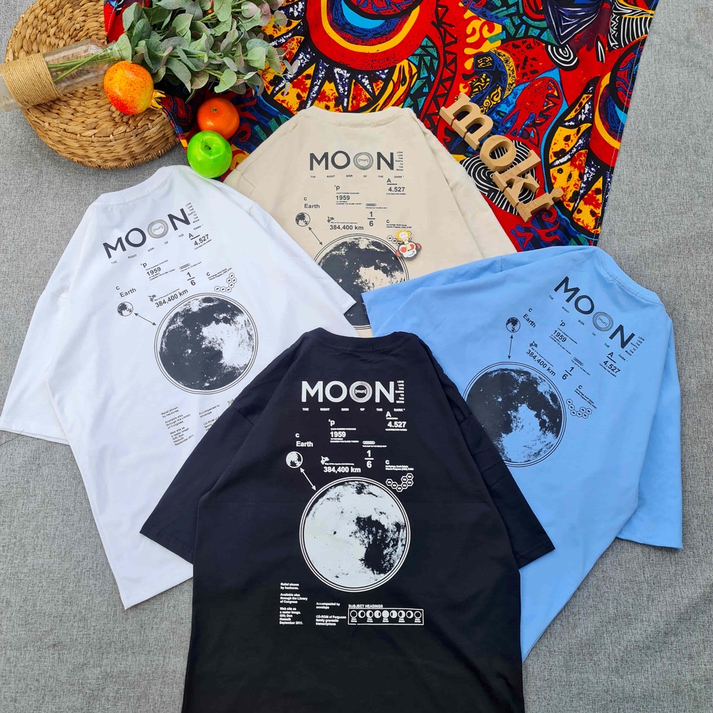 Áo phông áo thun nam nữ tay lỡ from rộng freesize chất cotton thoáng mát tự chon lựa mẫu mokishop