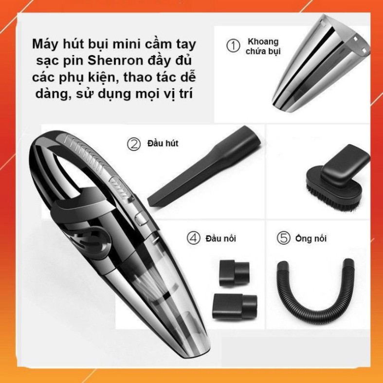 (HOT) MÁY HÚT BỤI MINI CẦM TAY RD-6053 - NHẬT BẢN 💥FREE SHIP💥Không Dây, Sạc Tích Điện - Làm sạch Oto, Nhà cửa