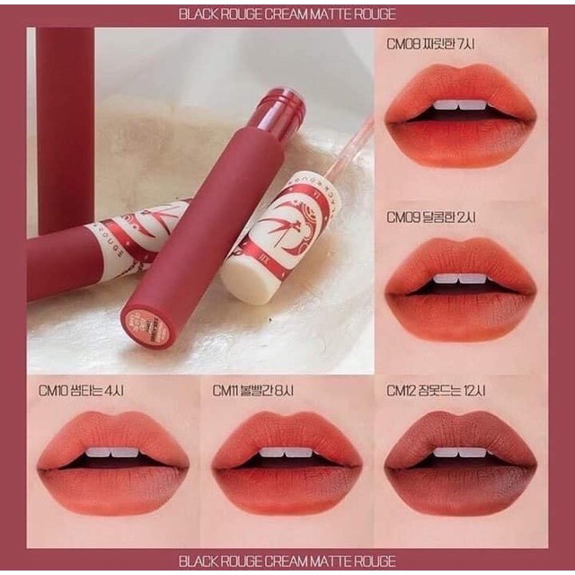 Son kem Black Rouge Cream Matt Rouge (bản Tarot)