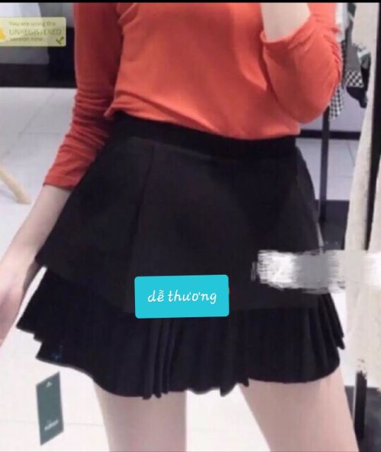 Chân váy xòe xếp ly hai tầng dễ thương( kèm video) | BigBuy360 - bigbuy360.vn