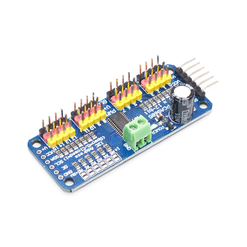 Mạch Điều Khiển Động Cơ Servo 16 Kênh 12-bit Pwm / Servo-I2C Giao Diện Pca9685