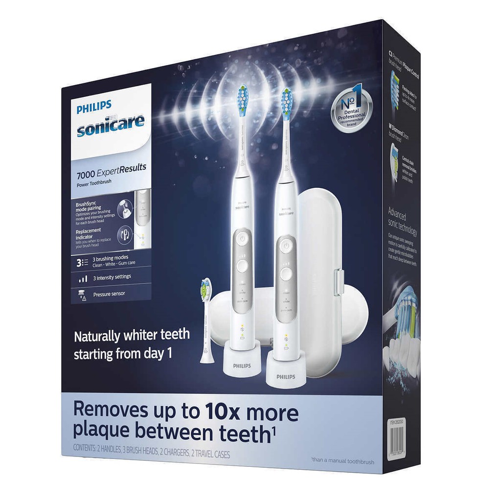 Bàn chải điện Philips Sonicare ExpertClean 7300, 7400, 7500, 7700. Bàn chải đánh răng điện kết nối Bluetooth.