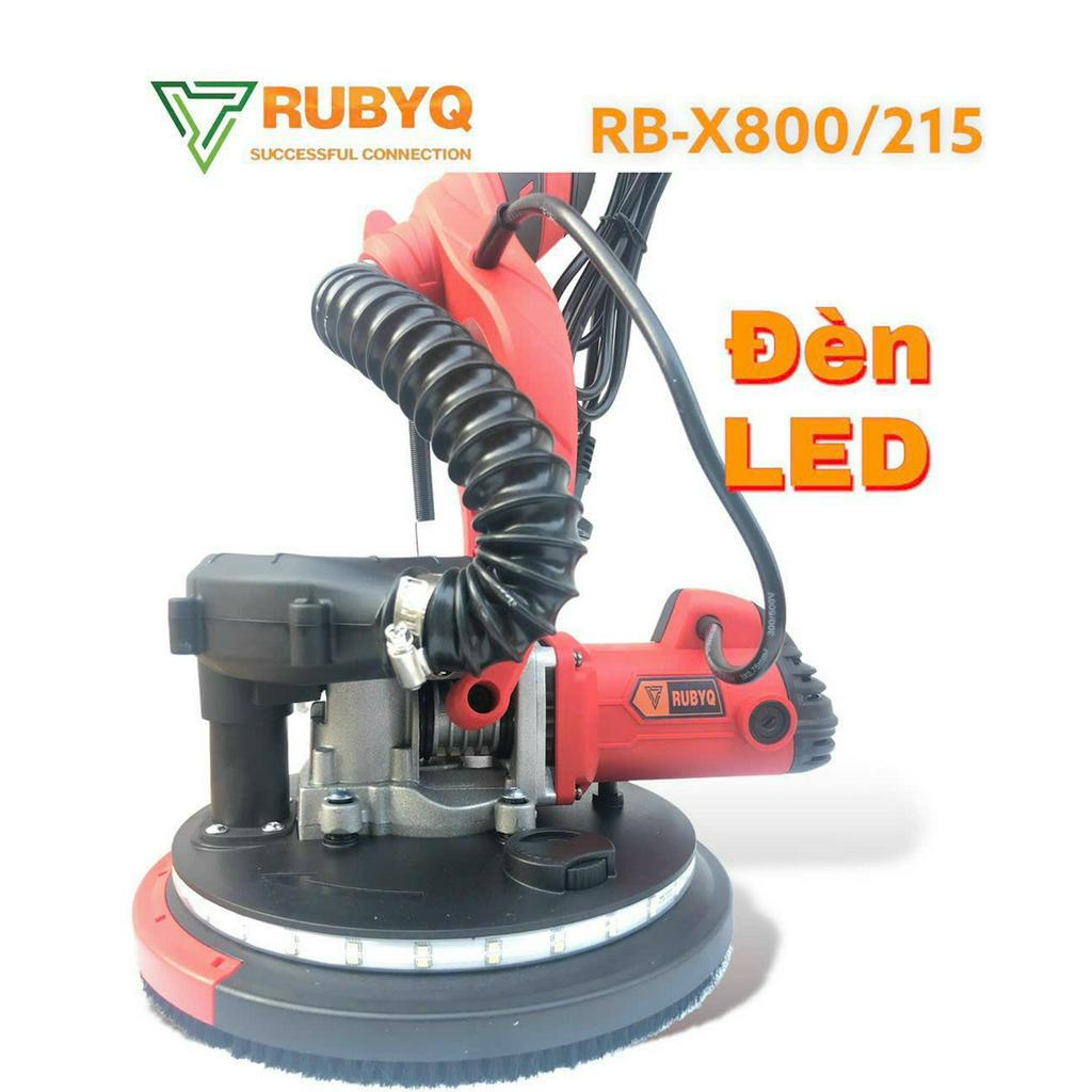 Máy chà tường có hút bụi cây dài , đèn led chiếu sáng RUBYQ,tặng 6 miếng ráp