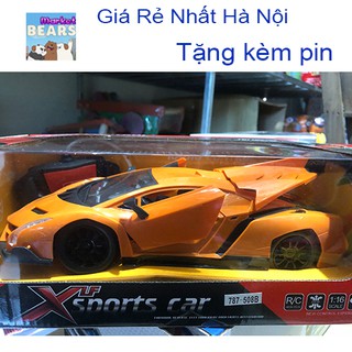 Đồ chơi ô tô điều khiển từ xa hàng loại đẹp - Siêu xe Lamboghini đóng mở cửa và mui xe tặng kèm pin