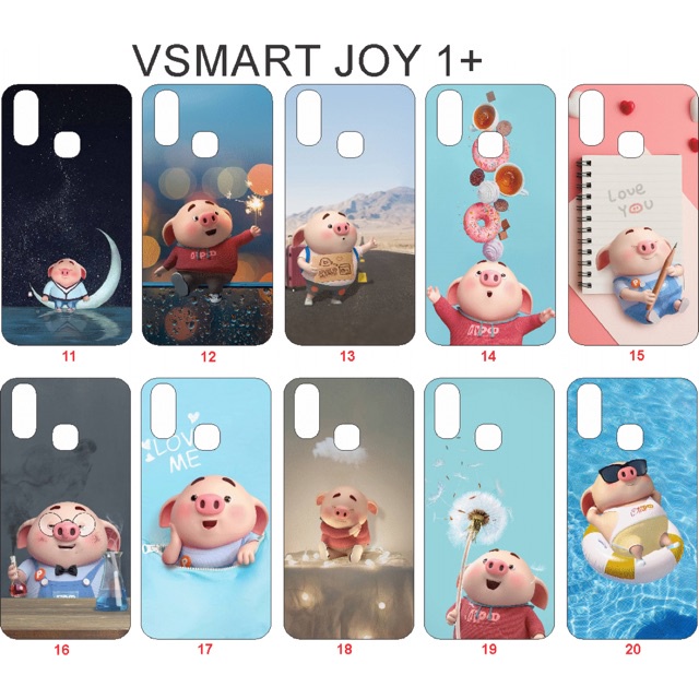 Ốp lưng hình vsmart joy 1+ (joy 1 plus) hình heo siêu đẹp (P2)