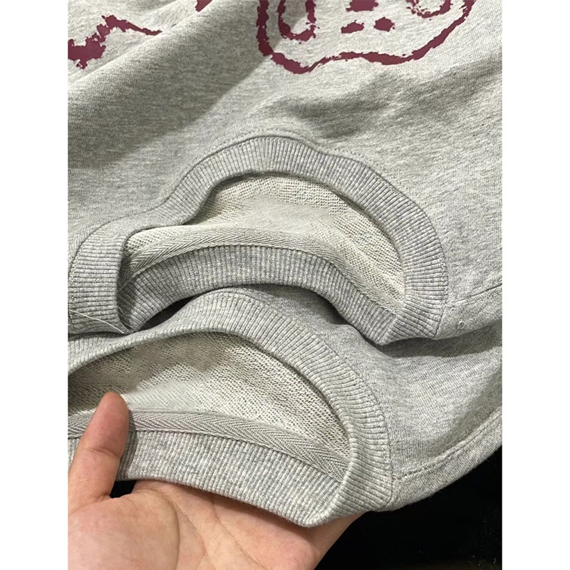 NRVP Áo nỉ tay dài in họa tiết phong cách Hàn Quốc thời trang cho nam và nữ oversize