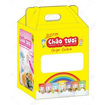 Combo 10 gói 10 vị cháo tươi Cây thị và Sài Gòn FOOD