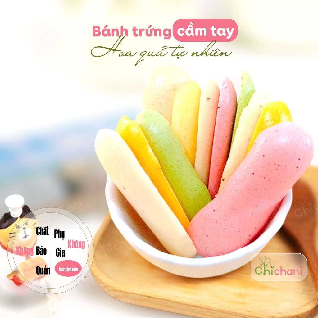 Bánh ăn dặm hoa quả tự nhiên dạng thanh cho bé 6m+