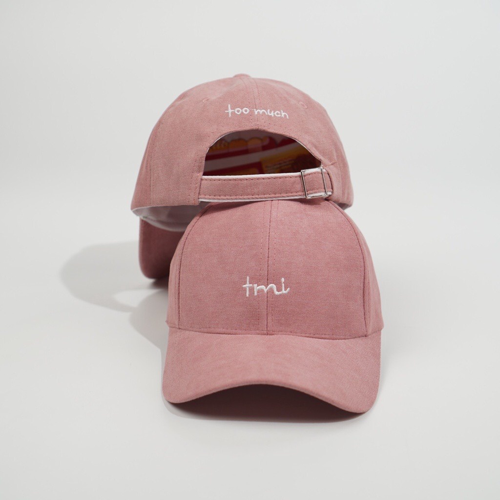 Mũ lưỡi trai thêu chữ Tmi | Nón kết chất nhung Hàn Quốc Unisex cao cấp SG110