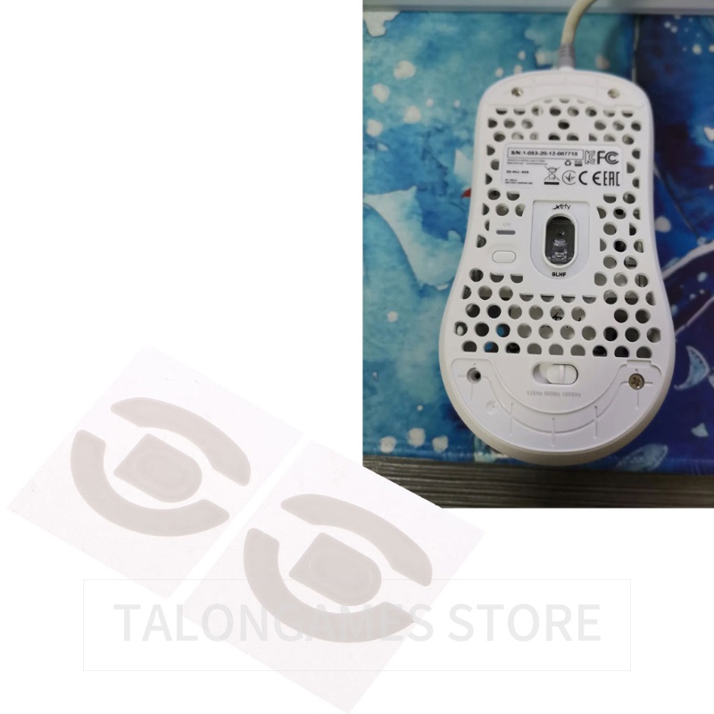 2 Bộ / gói Tiger Gaming Mouse Feet Mouse Skates cho XTRFY M42 Gaming White Mouse Glides Curve Edge, 
