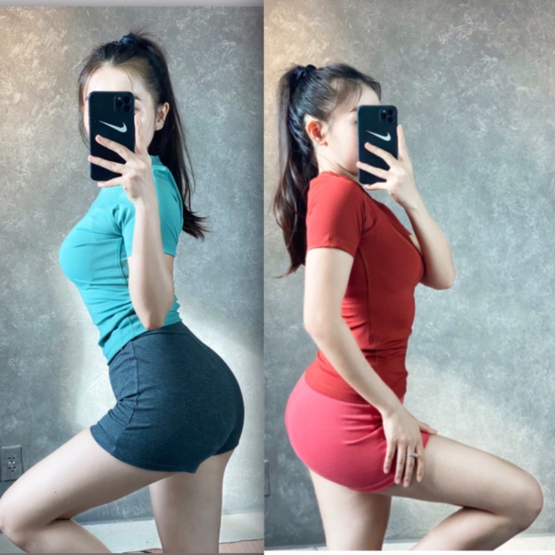 ÁO TẬP GYM ÔM BODY TRƠN BASIC