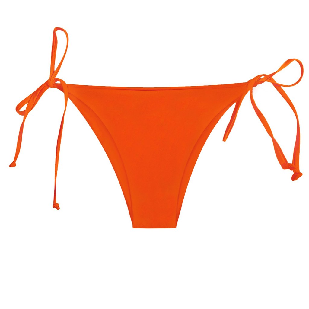BOLD BIKINI - Quần bơi màu cam gạch dáng tam giác cột dây hai bên hông