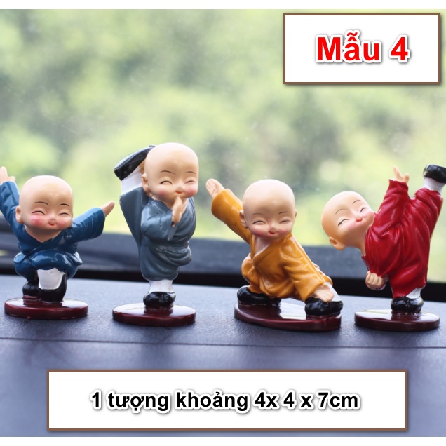 Bộ sưu tập tượng những chú tiểu ngộ nghĩnh với nhiều mẫu dễ thương