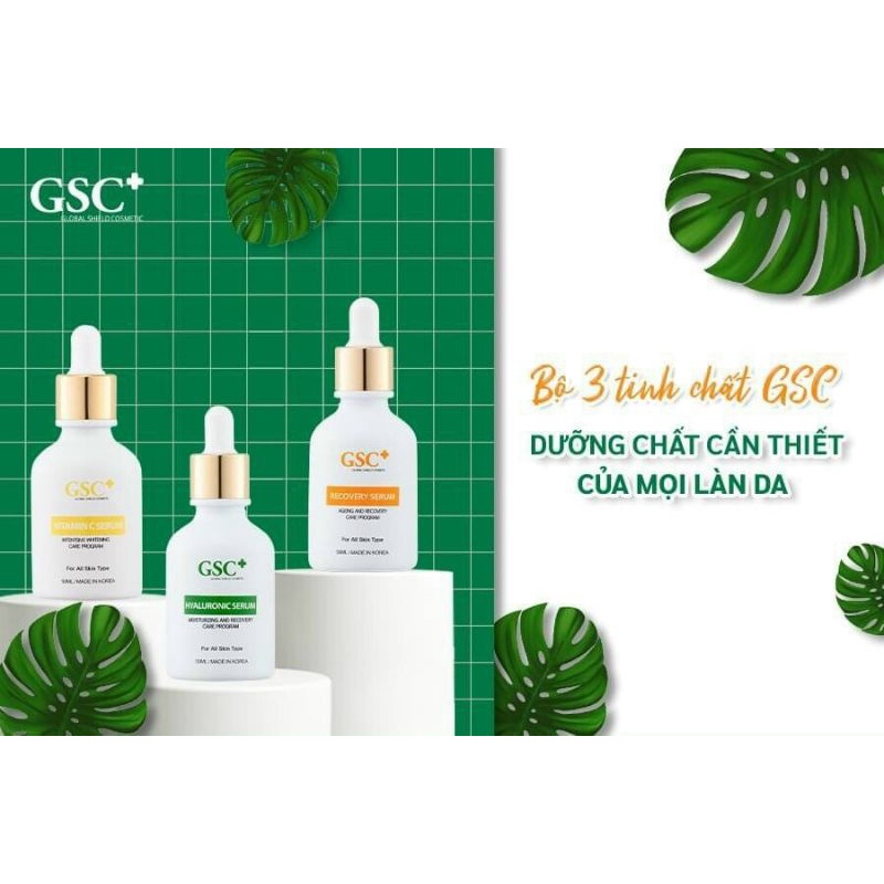 SIÊU CẤP CHĂM SÓC DA - BỘ 3 TINH CHẤT GSC CHÍNH HÃNG , DƯỠNG CHẤT CẦN THIẾT CỦA MỌI LÀN DA