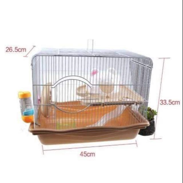 Lồng mặt mèo big size cho Hamster full phụ kiện trong chuồng