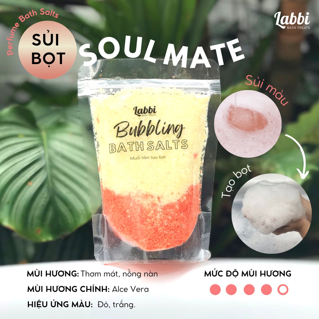 SOULMATE [Labbi] Tạo bọt bồn tắm / Muối tắm tạo bọt / Bubble Salts