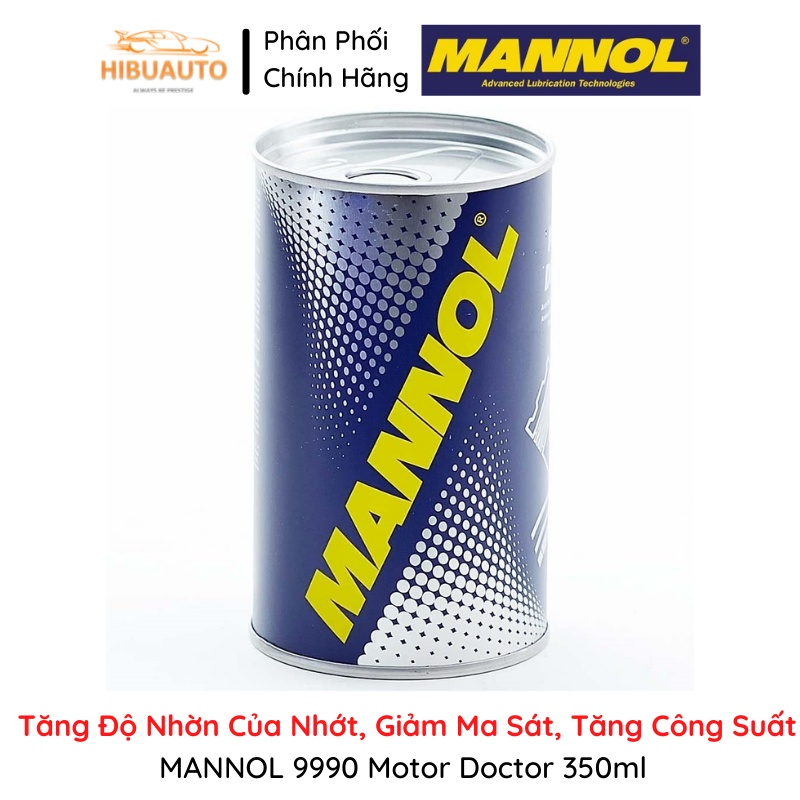 Tăng Độ Nhờn Của Nhớt, Giảm Ma Sát, Tăng Công Suất MANNOL 9990 Motor Doctor 350ml - Hàng Nhập Khẩu Chính Hãng Từ Đức
