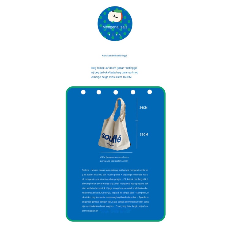 Túi Xách Canvas Cỡ Lớn In Chữ Phong Cách Bắc Âu Thời Trang Mùa Hè