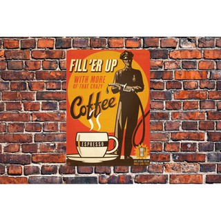 Tranh Thiếc  "Quán Coffee,Cafe" V1