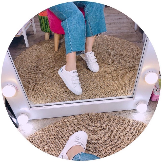 THỂ THAO DÁN GÓT KẺ XANH